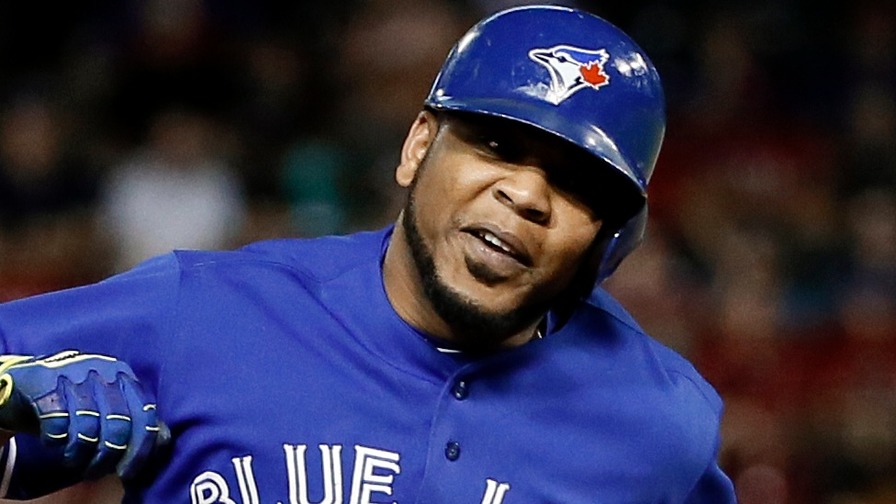 Edwin Encarnacion broke out the wing twice Sunday with a pair of home runs to land himself in our perfect MLB DFS lineups. Who joined him?