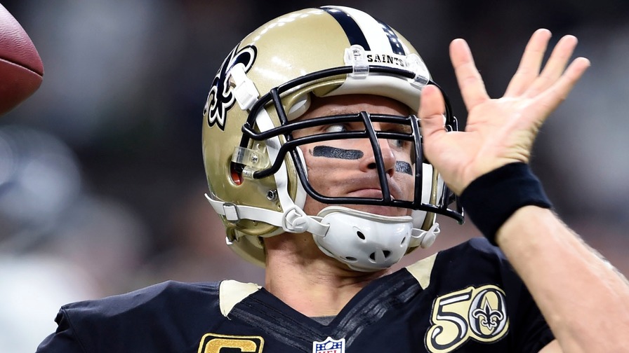 Drew Brees is on the road, but he's in a great spot against the 49ers this week. And you can't bench him in fantasy football.