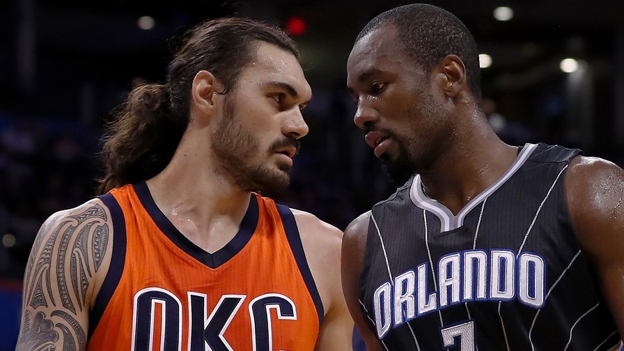 Serge Ibaka and Steven Adams each battled their way into the perfect lineup yesterday. Who joined them?