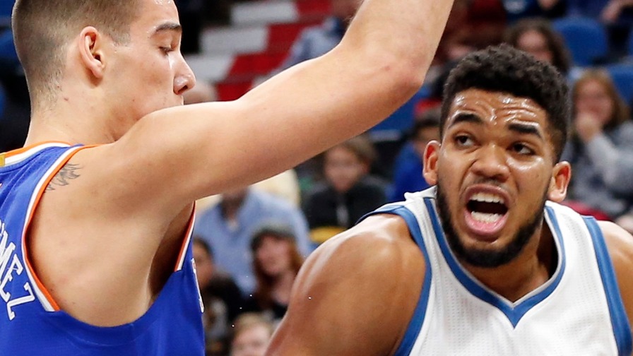 Karl-Anthony Towns lit up the Knicks for a career-high 47 points. Who joined him in the perfect lineup?
