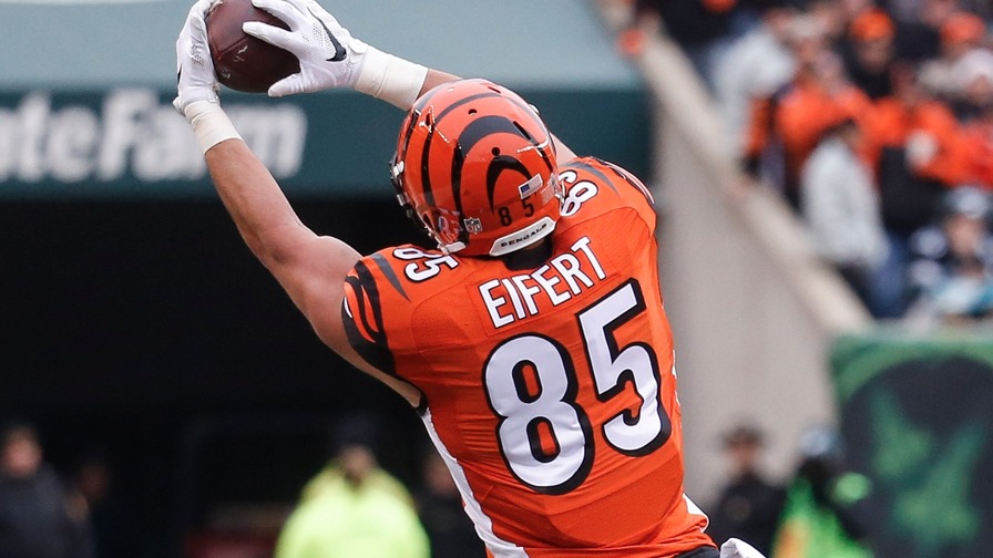 How should you value Tyler Eifert this week against the Browns in fantasy football?