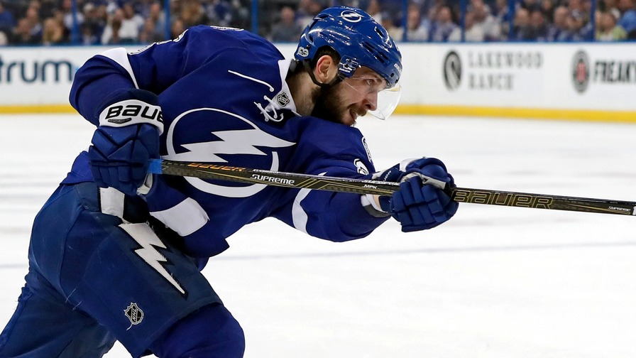 Nikita Kucherov notched a hat trick yesterday against the Senators. Who joined him in the perfect NHL DFS lineups?