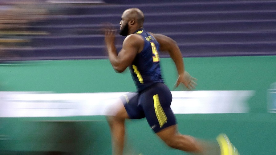 Which Running Backs Ran the 40-Yard Dash Best at This Year's Combine?