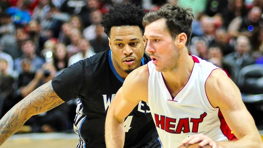 Goran Dragic was one of several popular Miami Heat players on Sunday's slate as Dion Waiters sat due to injury. Which others had the highest ownership?