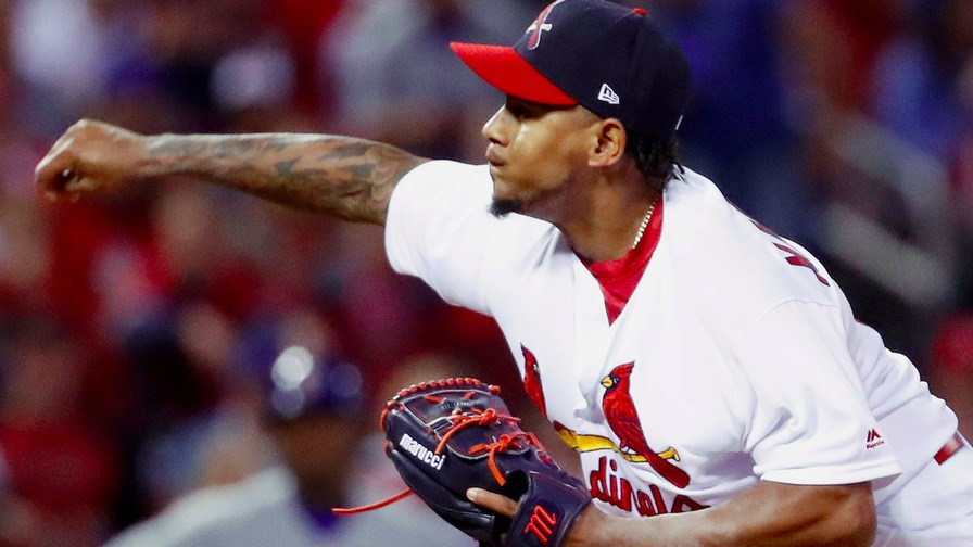 Carlos Martinez posted 10 punchouts against the Chicago Cubs Sunday, earning a spot in our perfect MLB DFS lineups. Who joined him?