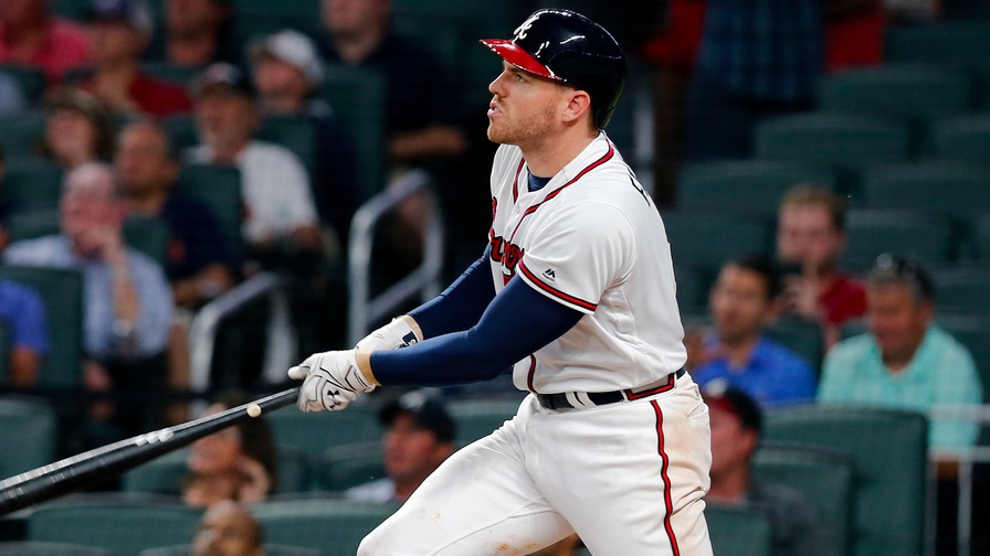 Freddie Freeman bathed in extra-base hits Monday with two dingers and two doubles to lead the Atlanta Braves to a one-run win. Who joined him in our perfect MLB DFS lineups?