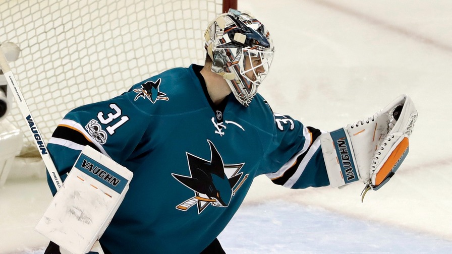 Martin Jones shut out the Oilers last night. Who joined him in the perfect lineup?