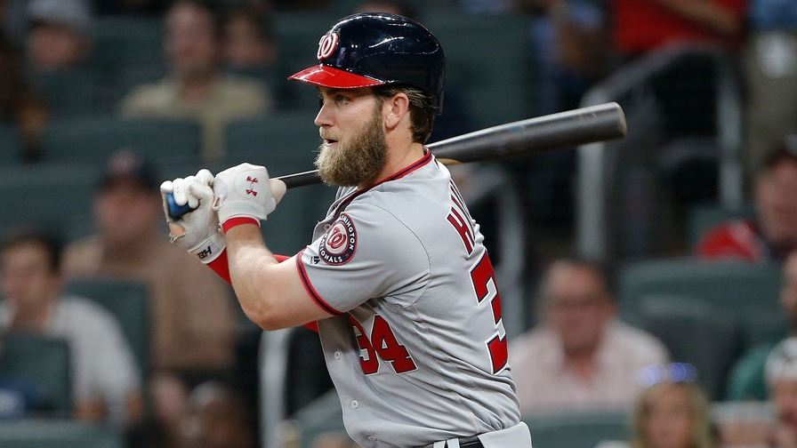 After getting the day off on Monday, Bryce Harper projects as the top batter on Tuesday's slate as he travels to Coors Field. Which other high-priced players should be on your radar?