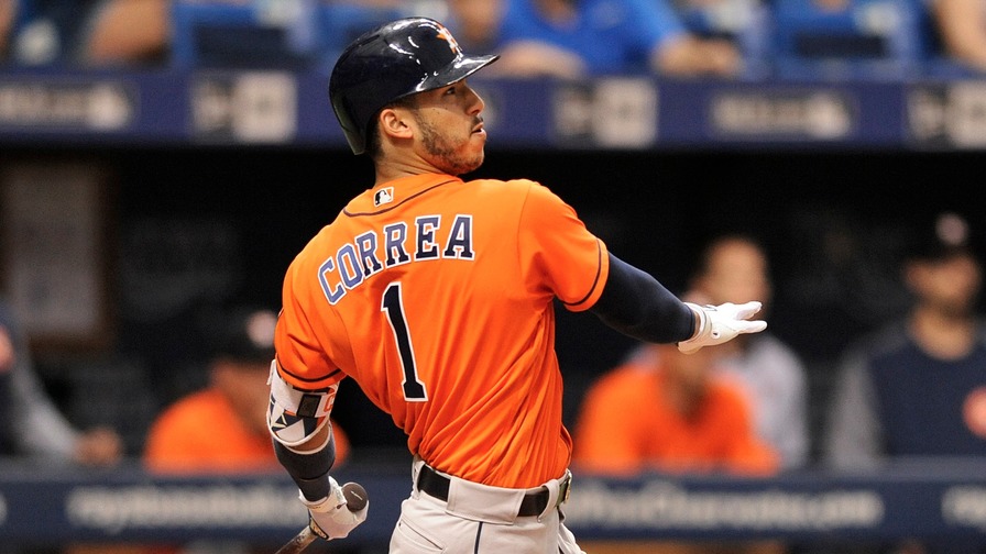 Carlos Correa's results haven't been great, but he is posting tremendous batted-ball stats early this year. Which other players should we target on Monday's slate?