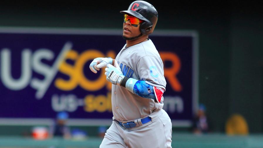 Edwin Encarnacion walked the parrot twice on Sunday, driving in all five of Cleveland's runs in their victory over Minnesota. Who joined him in our perfect MLB DFS lineups?