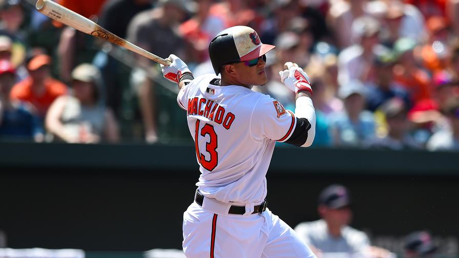 Manny Machado fell a triple short of the cycle Tuesday, blasting a pair of dingers and driving in four runs in a one-run victory for the Baltimore Orioles. Who joined him in our perfect MLB DFS lineups?
