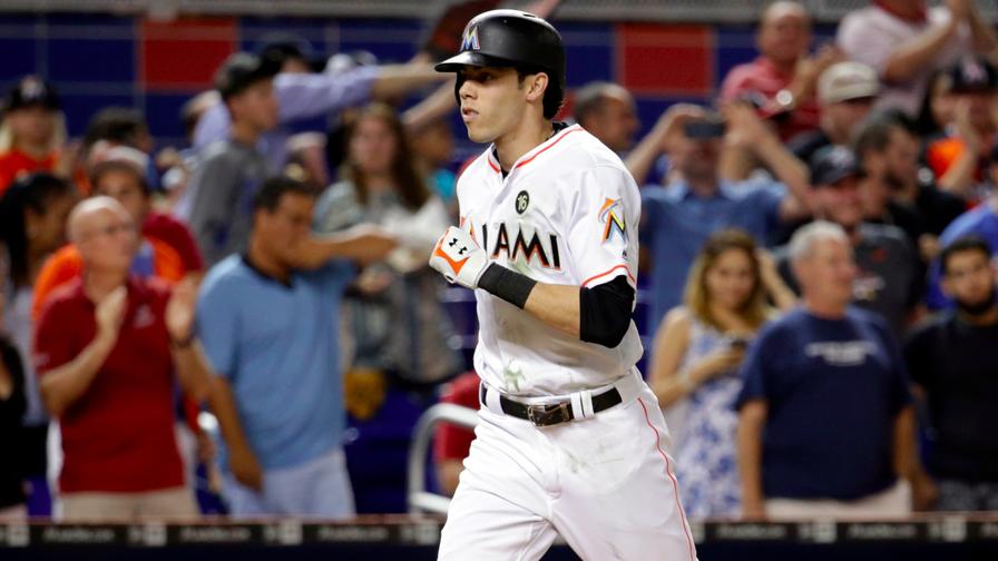 The Miami Marlins' offense blew up Wednesday, aided by a long ball off the bat of Christian Yelich, vaulting him into our perfect MLB DFS lineups. Who joined him?