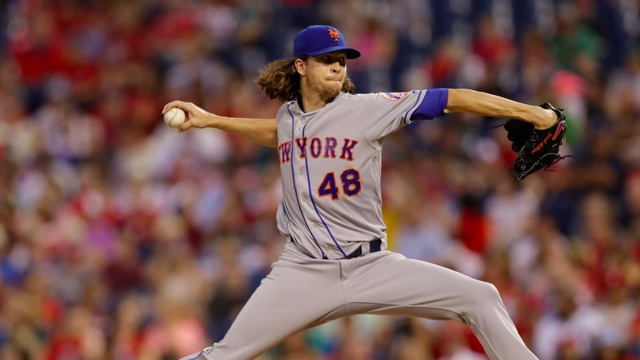 Even though he had to leave Thursday's game early due to injury, Jacob deGrom did enough before exiting to land himself in our perfect MLB DFS lineups. Who joined him?