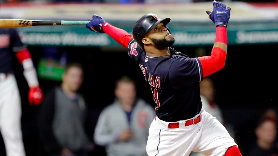 With a .480 wOBA over the past month, Carlos Santana draws a great matchup tonight against Detroit righty Myles Jaye. Which other high-priced MLB players should be on your radar in daily fantasy baseball on Monday?