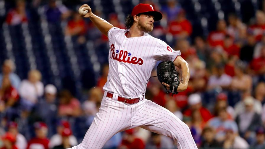 After the Miami Marlins had peppered him twice in his past four starts, Aaron Nola exacted his revenge Wednesday with 11 strikeouts in seven dominant innings. Who joined him in our perfect MLB DFS lineups?