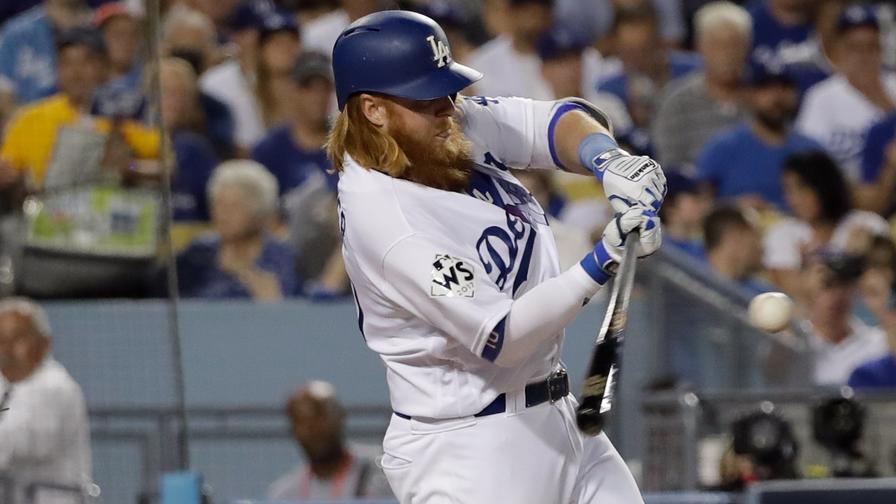 After yet another dinger by Justin Turner in Game 1, what are the odds the Los Angeles Dodgers defeat the Houston Astros to become World Series champions?