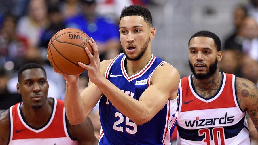 With Joel Embiid on the shelf tonight, Ben Simmons becomes a terrific high-end DFS option.