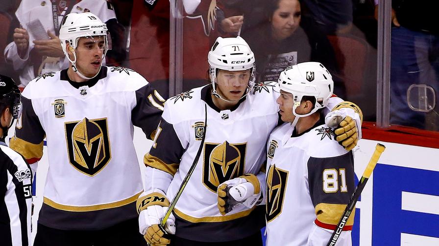 The Golden Knights' top line has a great home matchup against the Ducks. Who else should you look to stack in NHL DFS?