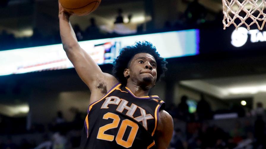 Josh Jackson jumped into the starting lineup for the Phoenix Suns Tuesday, and he wound up being the most popular small forward on the slate as a result. Who else carried ownership in NBA DFS?