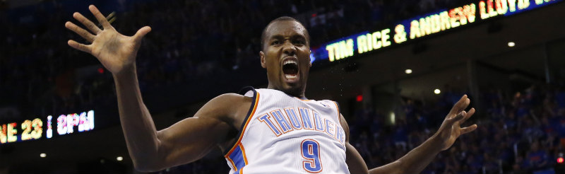 After being thoroughly outplayed in Games 1 and 2, the Thunder looked like contenders again in Game 3 with Serge Ibaka leading the way.
