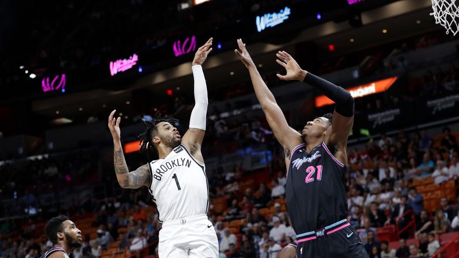 D'Angelo Russell and Hassan Whiteside went off in the Nets-Heat clash. Who else made the NBA DFS perfect lineup?