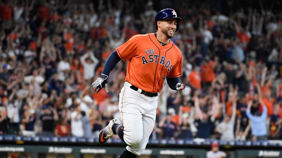 George Springer homered three times to earn a spot on Sunday's perfect lineup. Who else had a big performance?