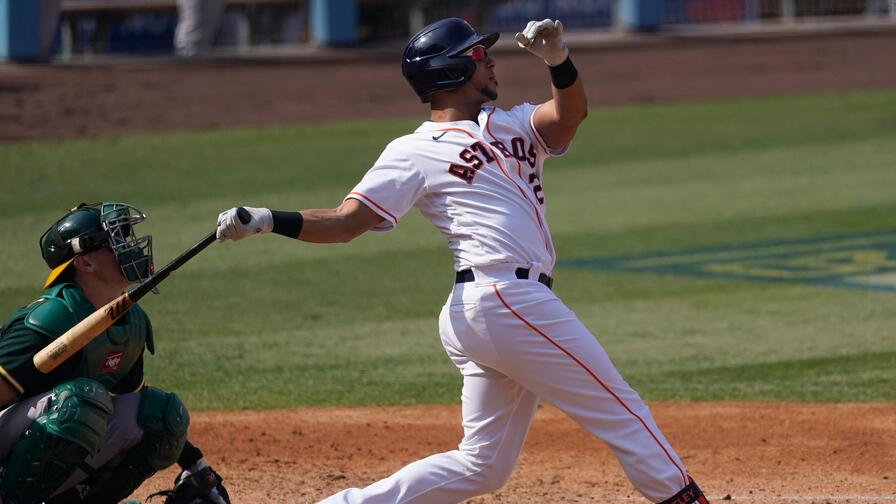 Michael Brantley homered twice on Thursday, helping the Astros close out their series against the Athletics. Who else put up huge points on the slate?