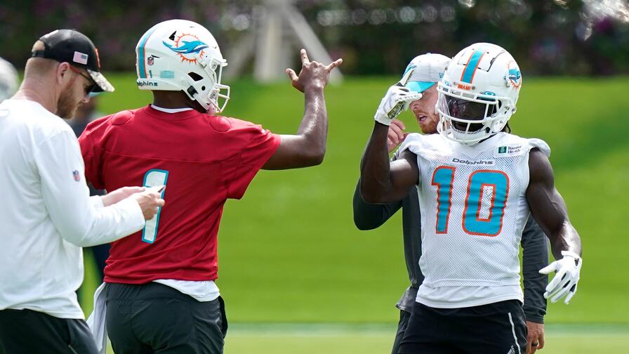 Miami Dolphins Tyreek Hill And Jaylen Waddle Miami Florida