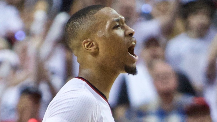 Stephen Curry stole the show, but Damian Lillard posted a big game last night, too. Who joined him in the perfect lineup?