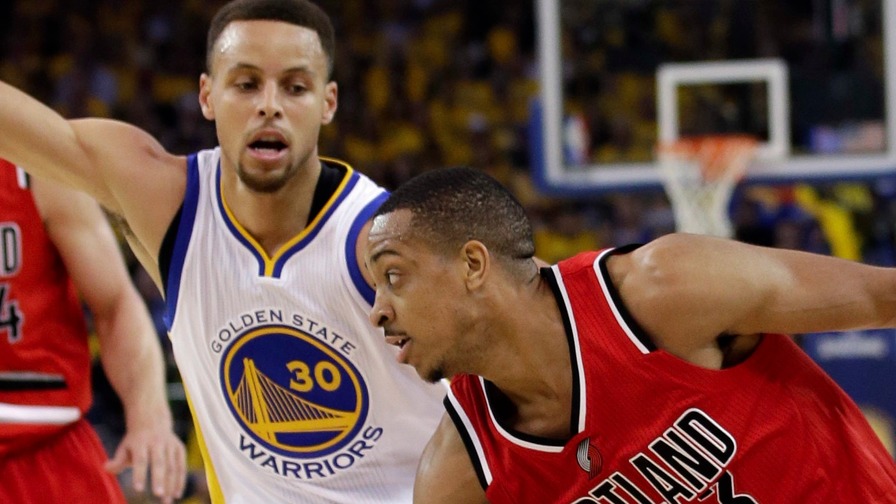 C.J. McCollum did his all to top Steph Curry and the Warriors. It wasn't enough, but both made the perfect lineup.