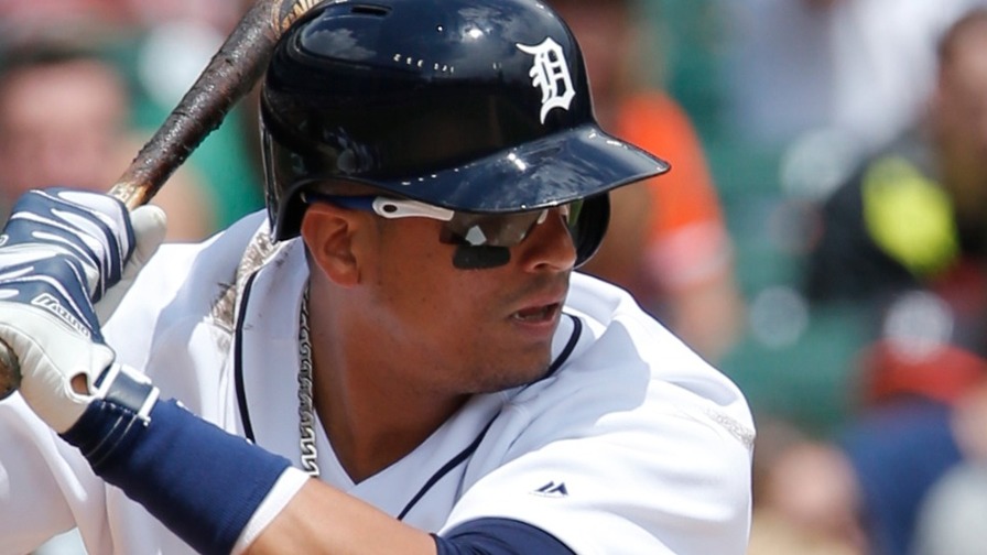 Victor Martinez just continues to rake, bopping three more homers Thursday. Who joined him in the perfect MLB DFS lineups?